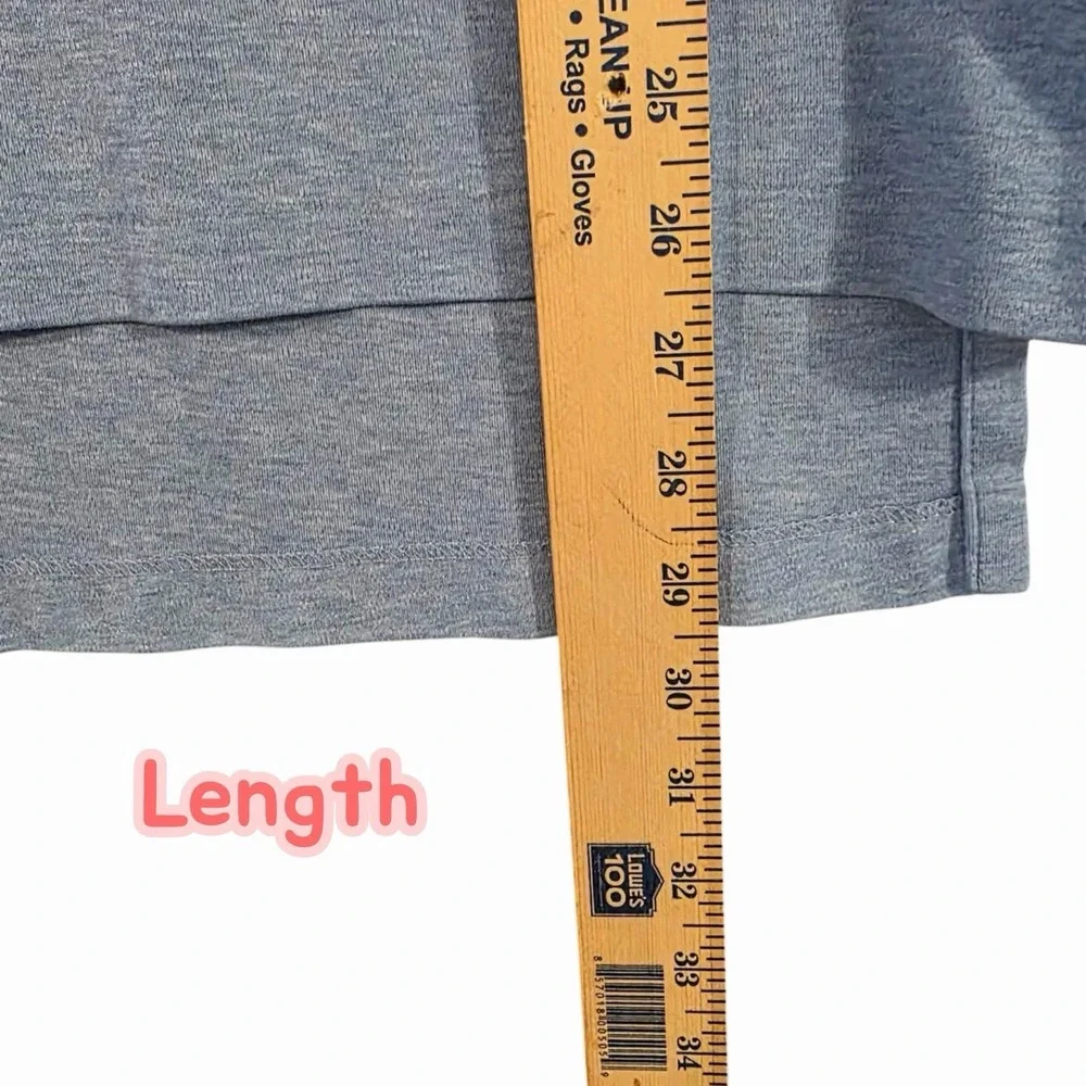 Polo Ralph Lauren Man's Heather Blue Cotton Polo Shirt Large Classic Preppy